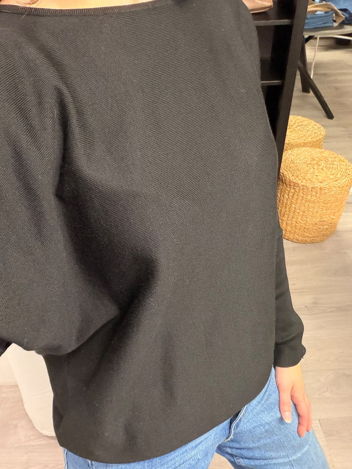 Morla Batwing Jumper - Black
