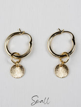 Load image into Gallery viewer, Ellie Coin Gold Earrings - Small
