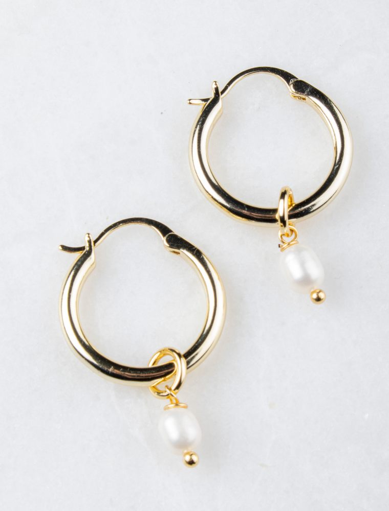 Alba Small Hoops - Gold Plated
