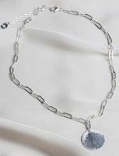 Load image into Gallery viewer, Justine Paper Link Necklace - Silver Plated
