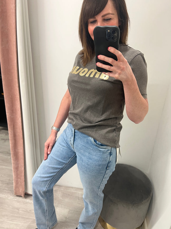Toxik Evie Straight Leg Jeans - Mid Wash