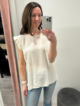 Load image into Gallery viewer, Frill Sleeve Blouse - Cream
