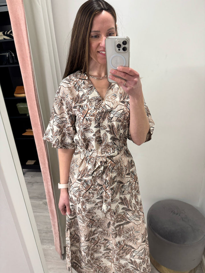 Ibano Midi Dress