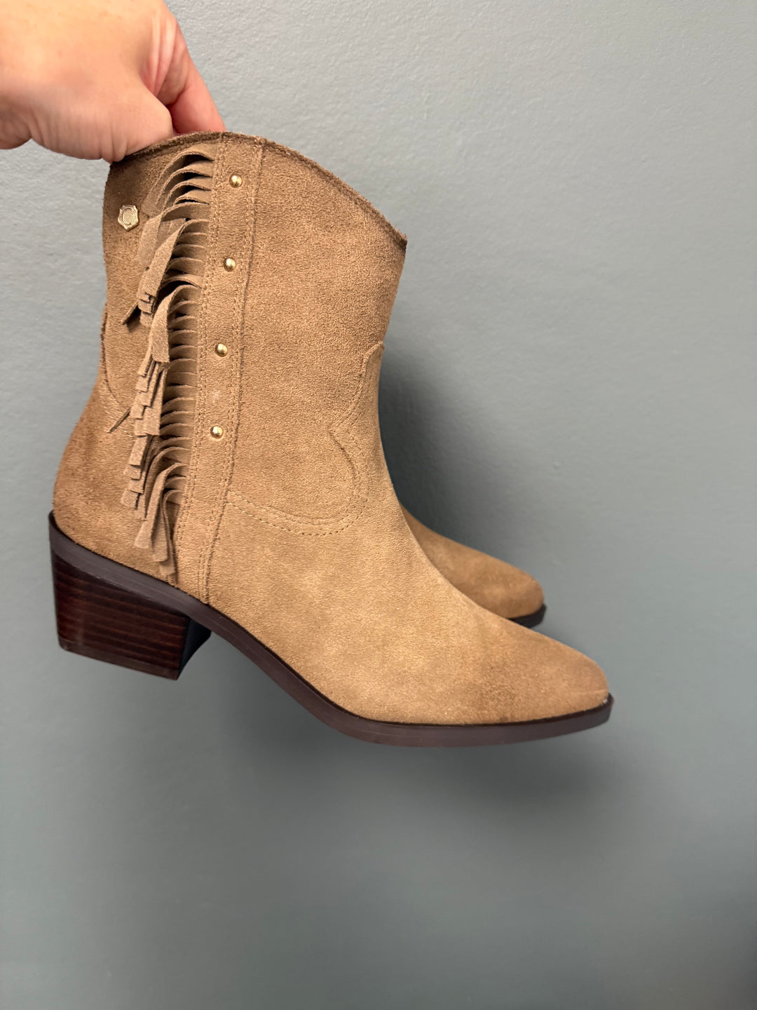 Carmela Cowboy Ankle Boots