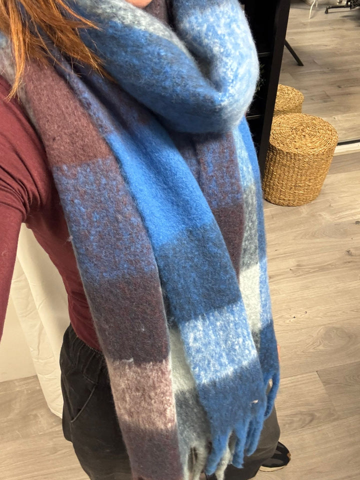 Wilma Scarf - Blue Quartz Mix