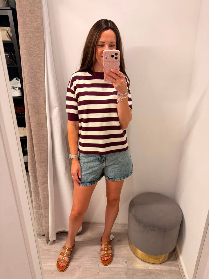Morla T-shirt - Fig/Birch