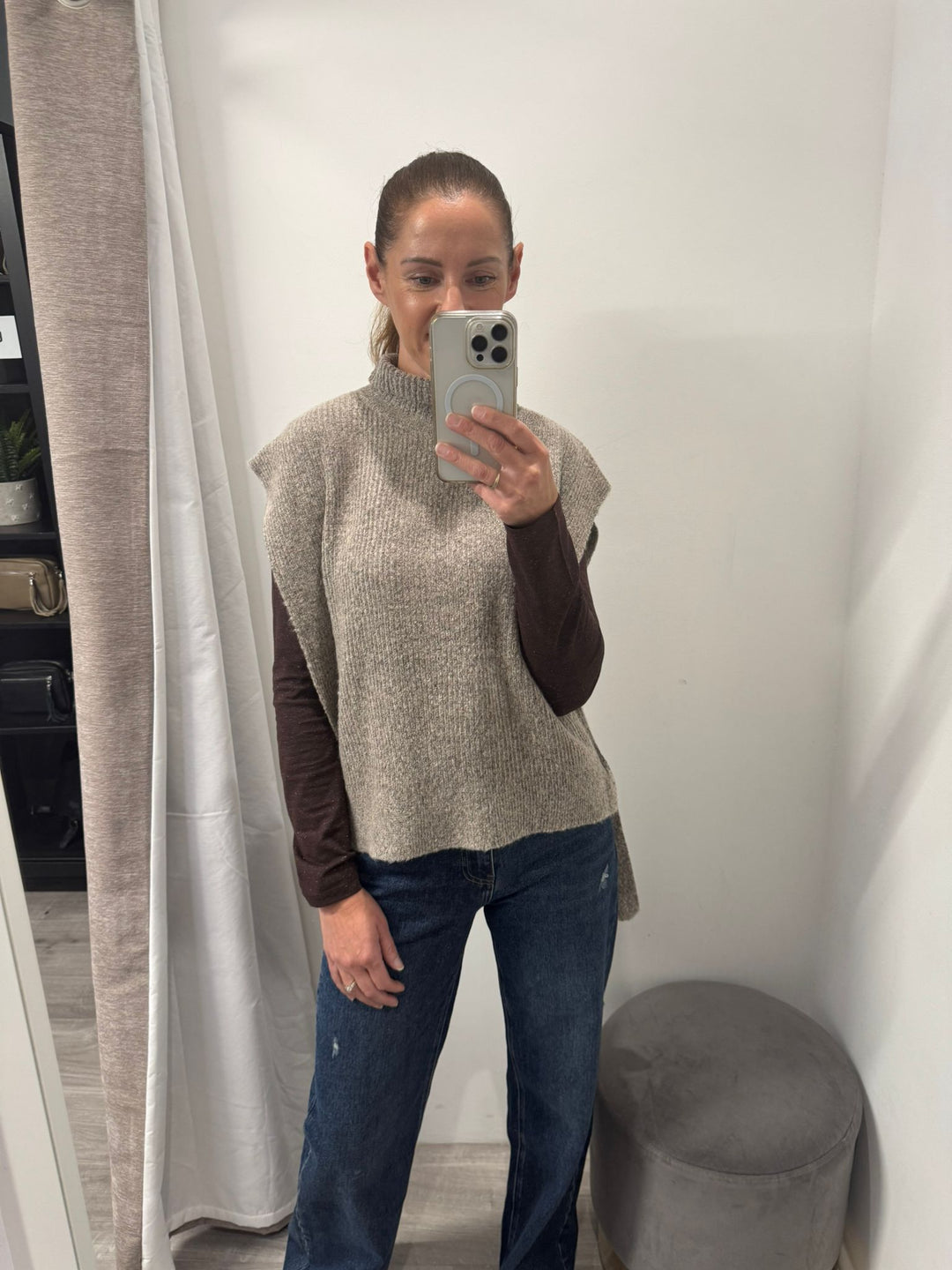Maise Poncho - Oatmeal