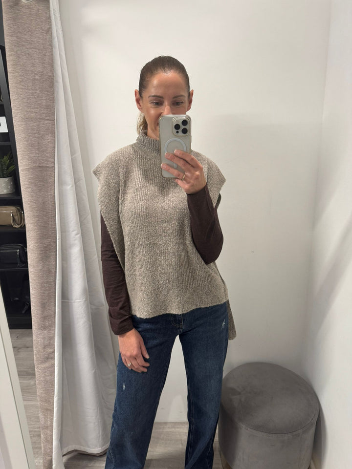 Maise Poncho - Oatmeal