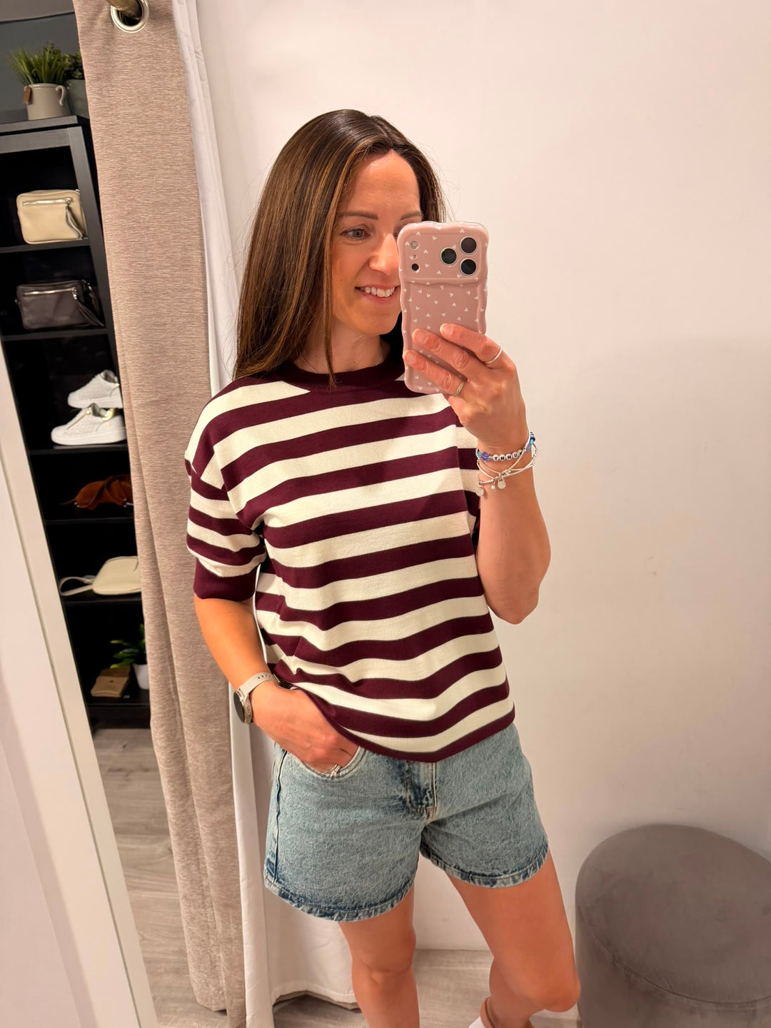Morla T-shirt - Fig/Birch
