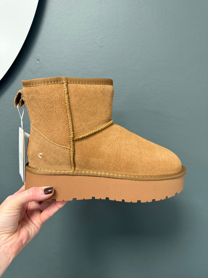 Carmela Suede Flatform Boots