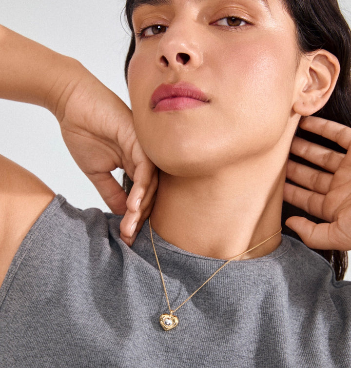 Nova Heart Necklace - Gold Plated