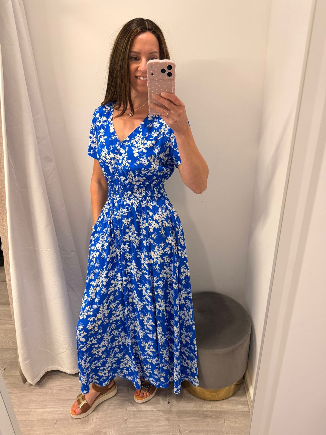Ciara Maxi Dress - Blue Blossom