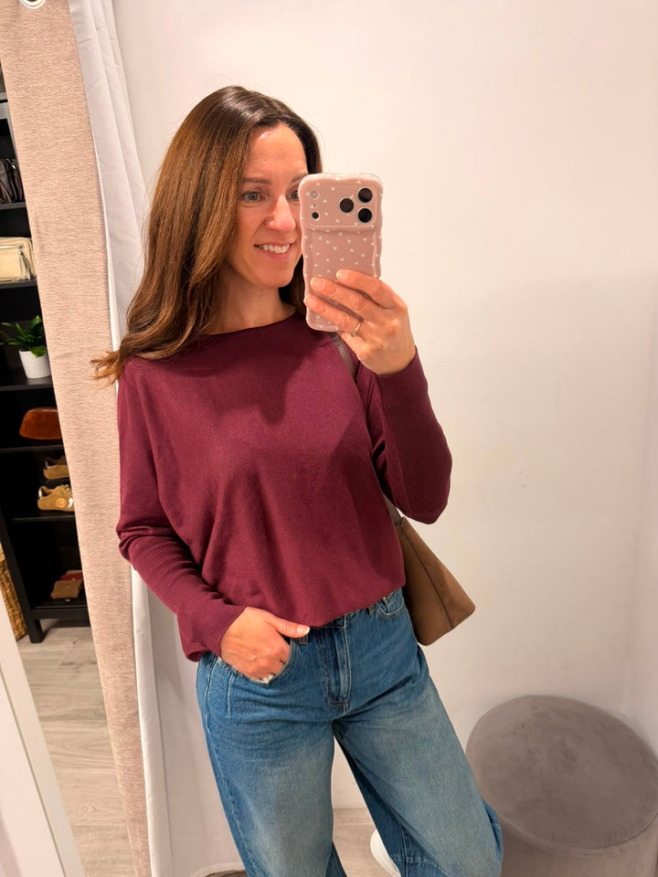 Morla Batwing Jumper - Fig