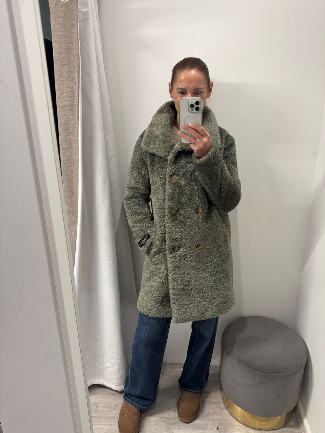 Ena Coat - Green Ash
