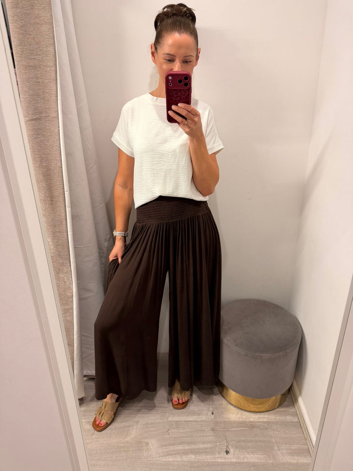 PRE ORDER - Ameera Palazzo Pants - Brown