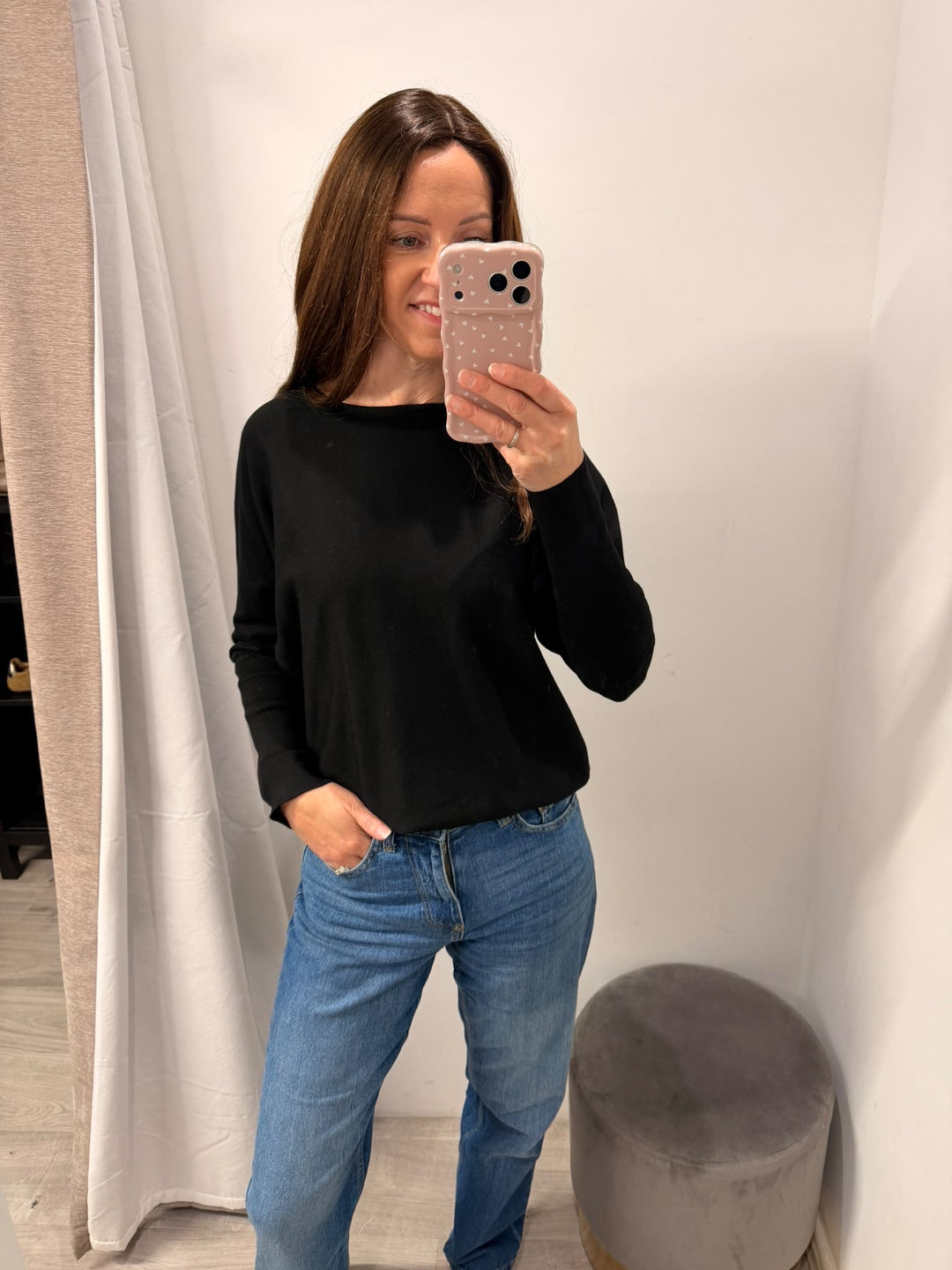 Morla Batwing Jumper - Black