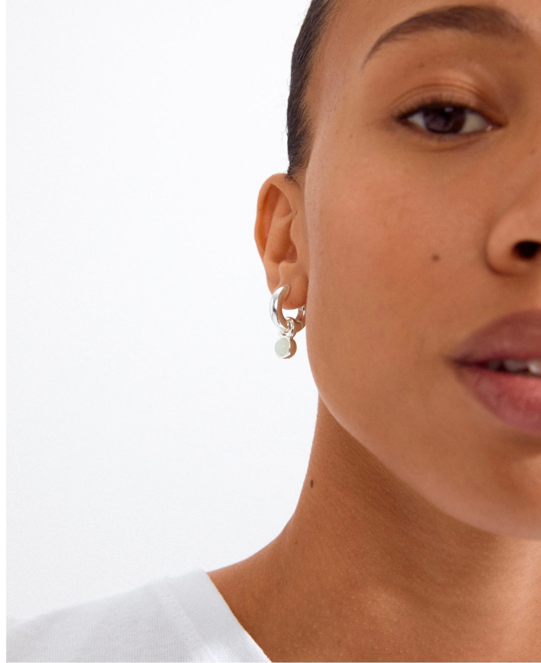 Evah Hoop Earrings - Silver Plated