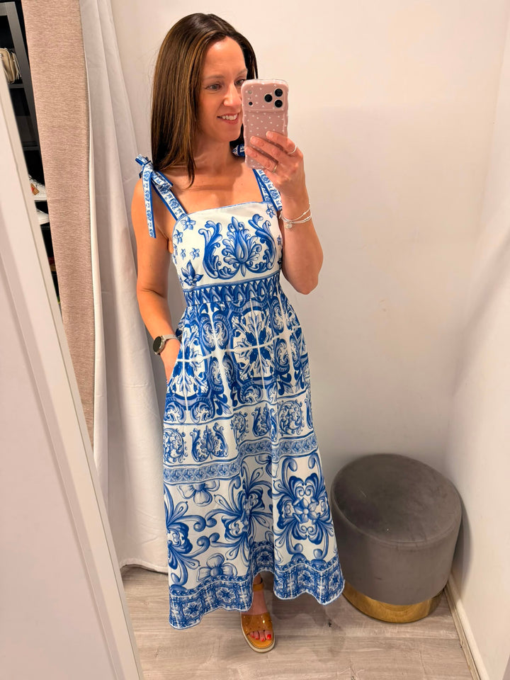 Ariana Dress - Boho Blue