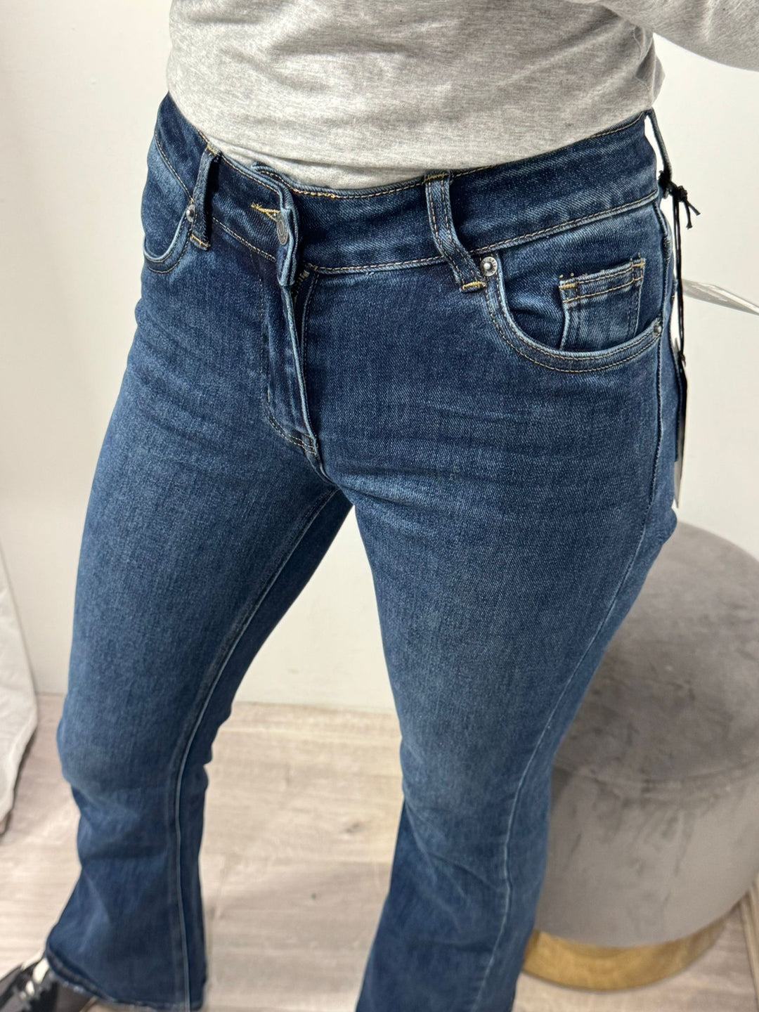Toxik Raya Flare Jeans - Dark Wash