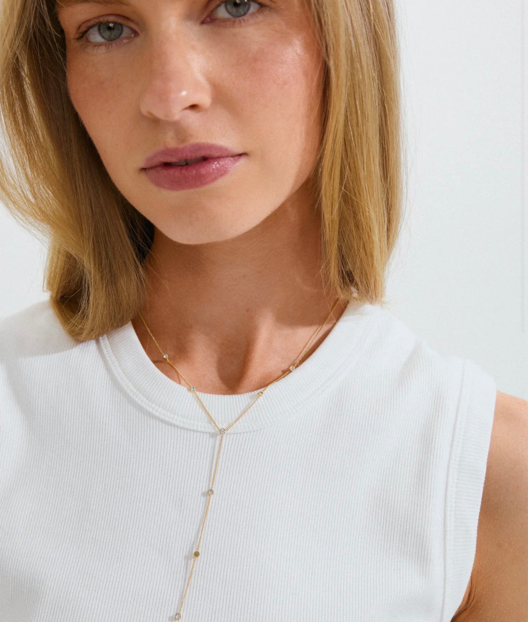 Root Y-Necklace - Gold Plated