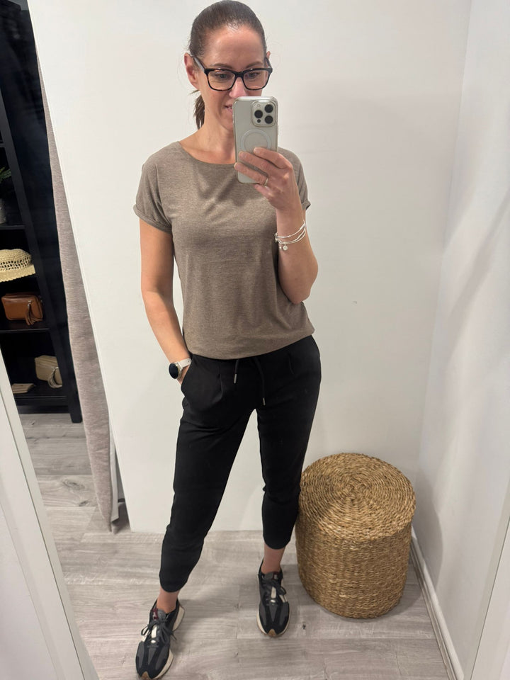 Pamila T-shirt - Walnut Melange