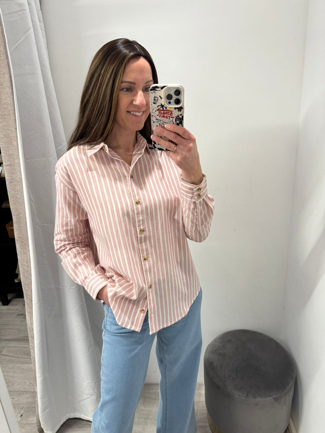 Gillo Shirt - Birch Stripe