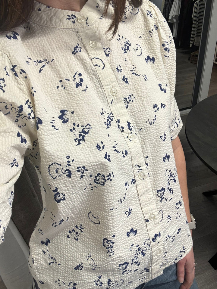 Qwina Short Sleeve Shirt - Blueprint