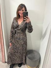 Load image into Gallery viewer, Bianca Leopard Wrap Dress
