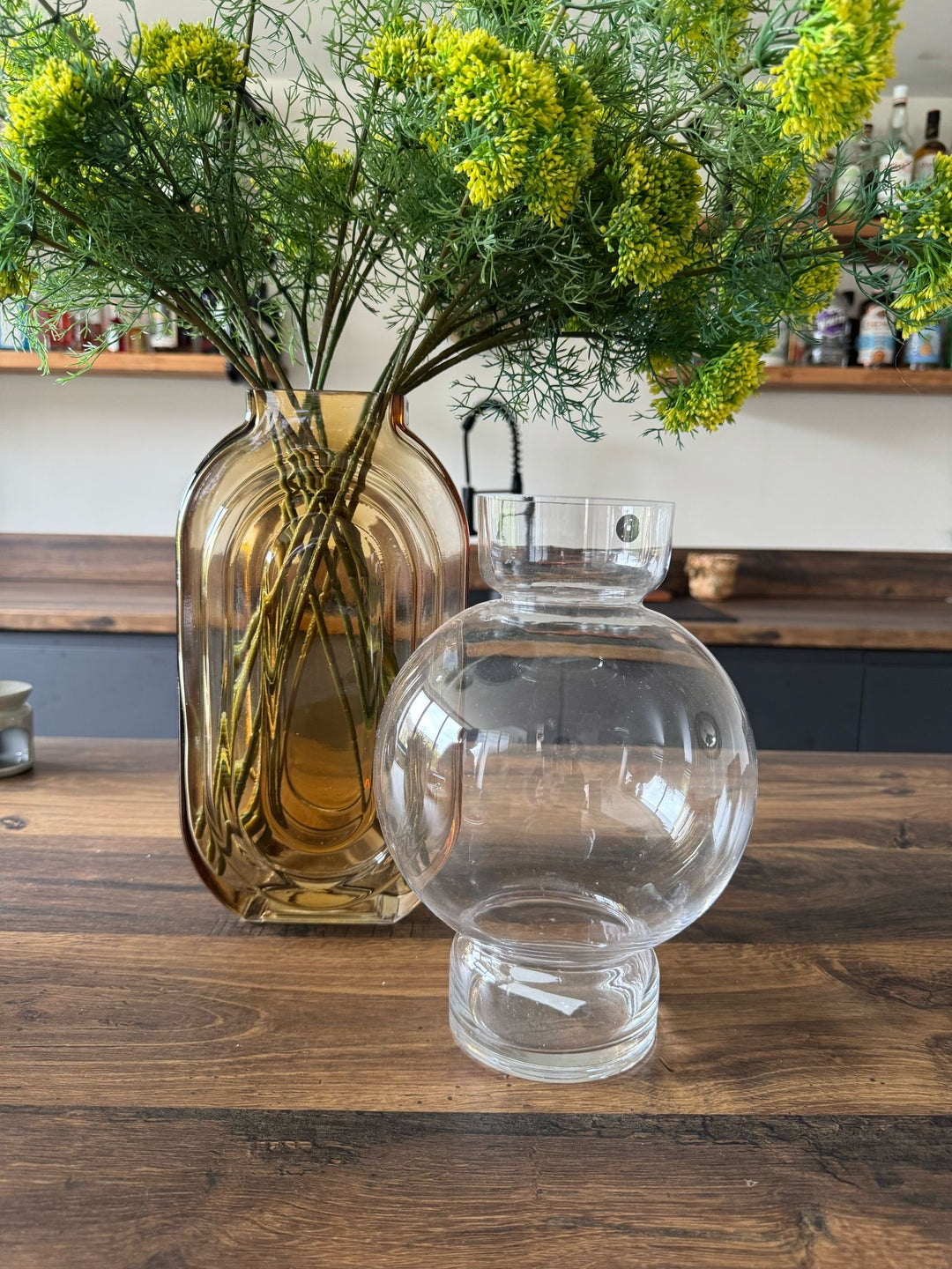 Large Glass Bubble Vase
