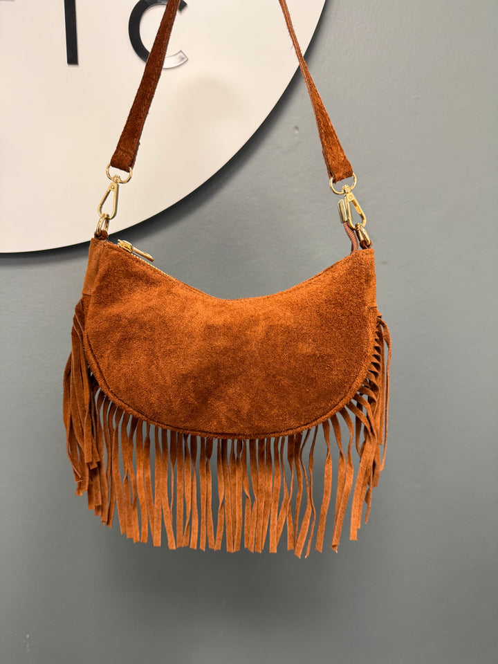 Savannah Tassel Bag - Tan