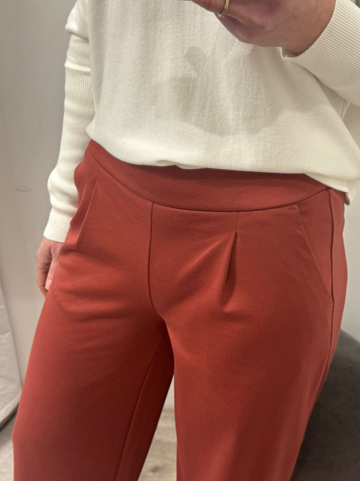 Kate Wide Leg Pants - Cowhide