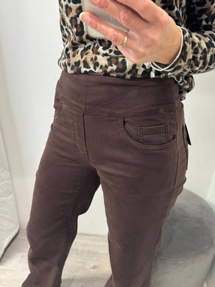 Tocada Wide Leg Jeans - Chocolate