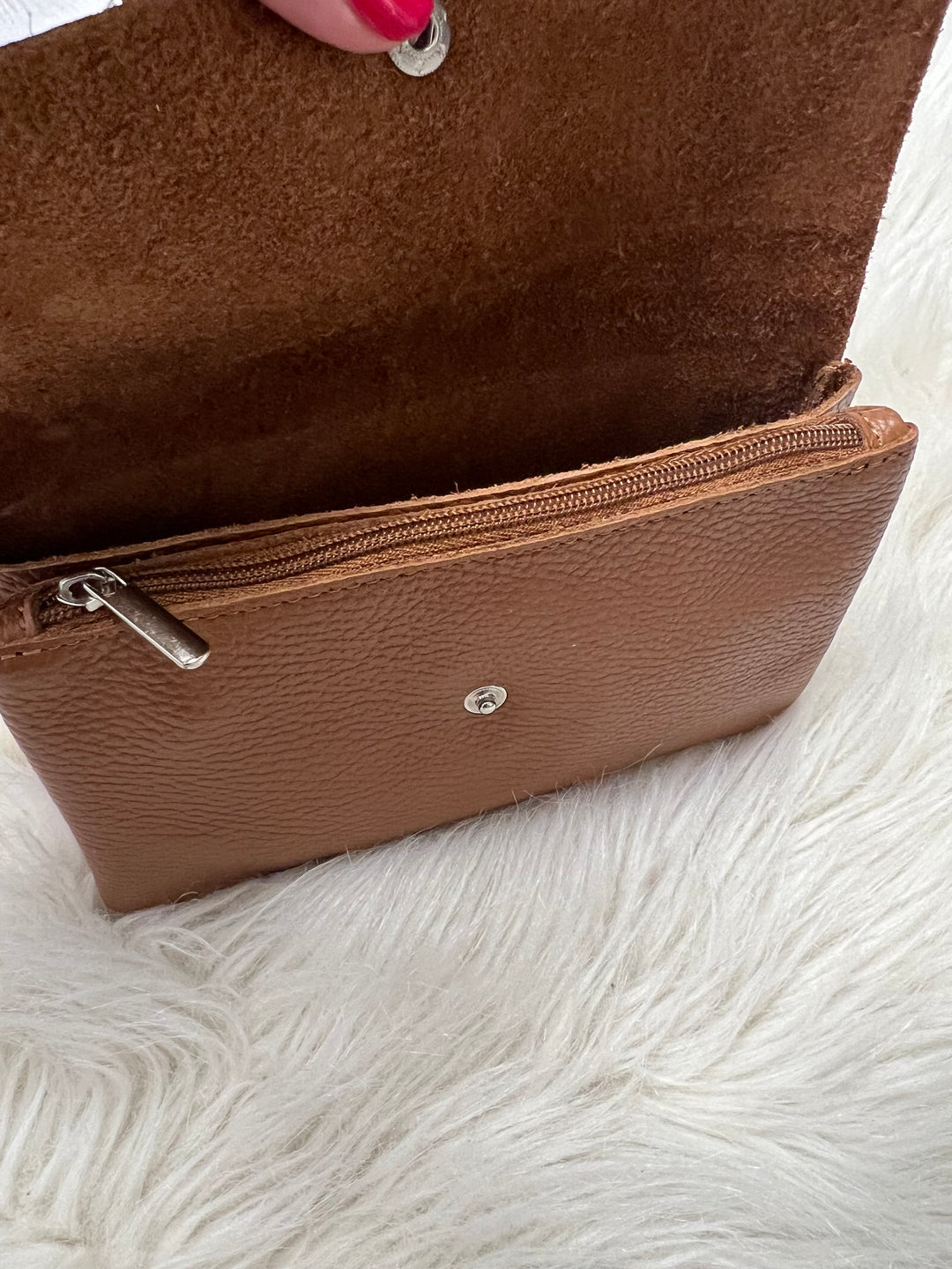 Luna Leather Crossbody Bag - Tan