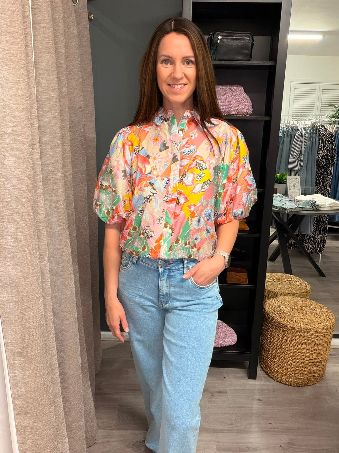 Elena Blouse - Sunset Posy