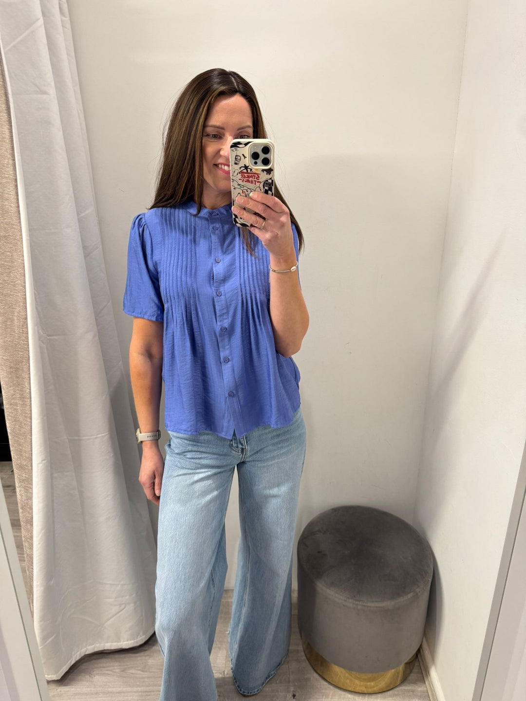 Wilma Shirt - Wedgewood