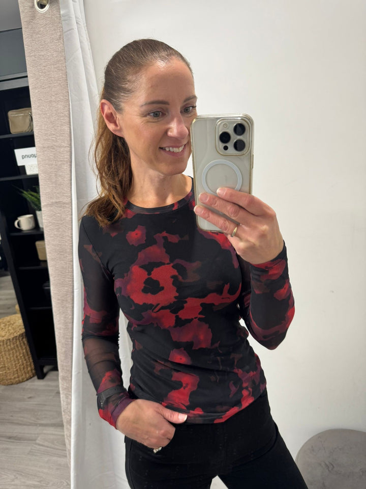 Paloma Mesh Top - Barbados