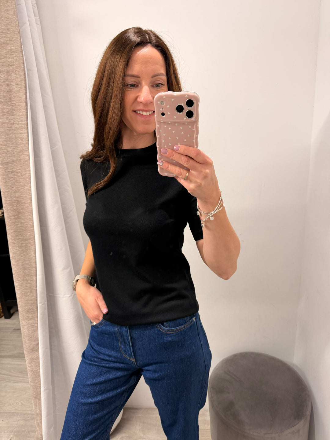Luls O-Neck Top - Black