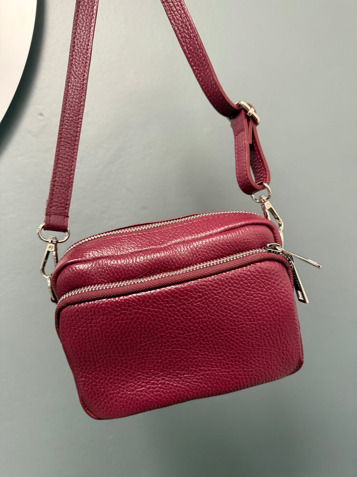 Etta Leather Bag - Burgundy