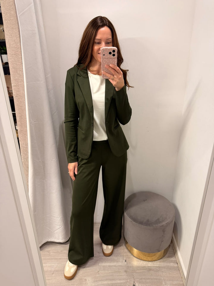 Kate Wide Leg Pants - Rosin