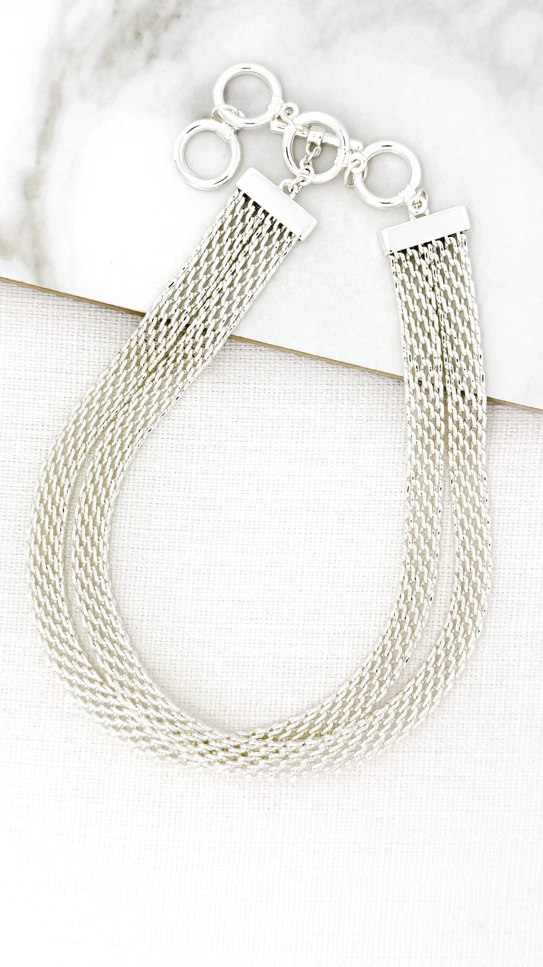 Mesh Double Layer Necklace