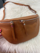 Load image into Gallery viewer, Maisie Leather Sling Bag - Tan
