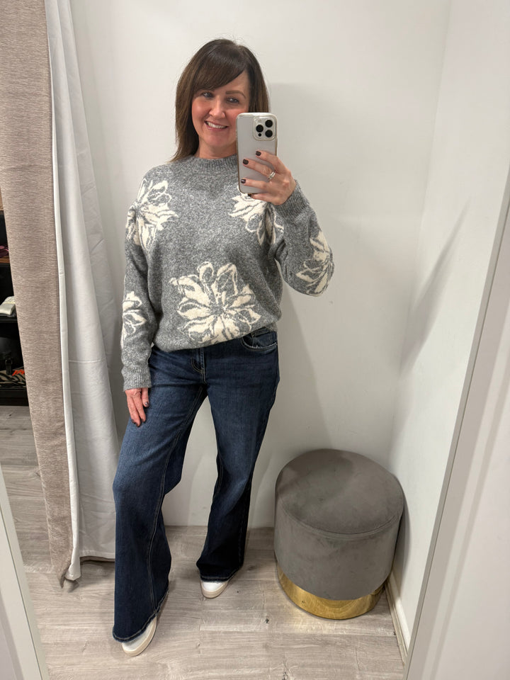 Toxik Anya Wide Leg Jeans - Dark Wash