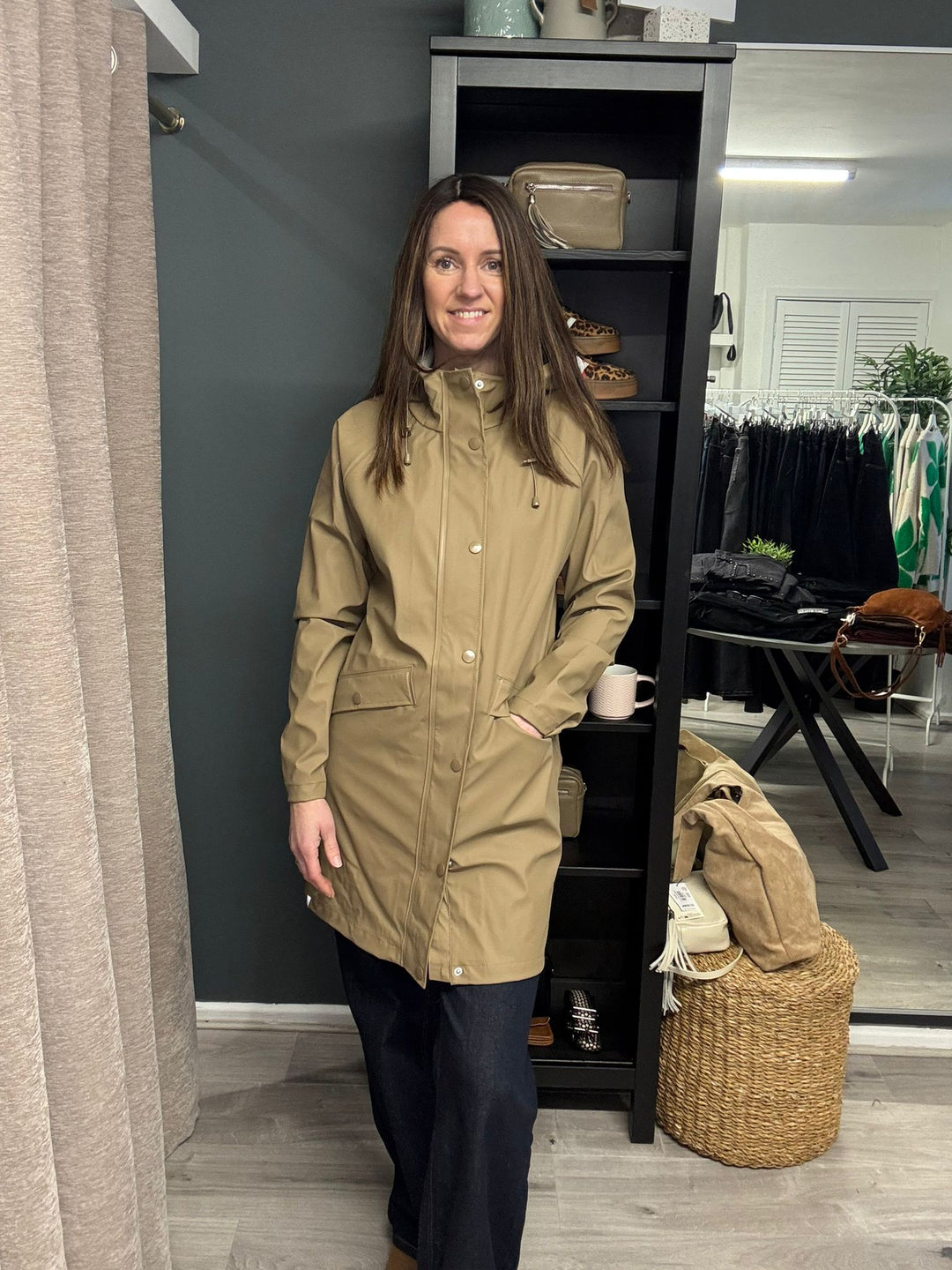 Tazi Rain Jacket - Sepia Tint