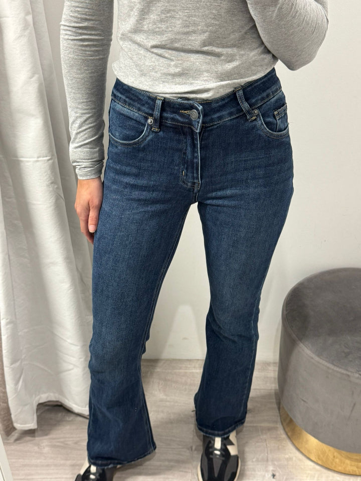 Toxik Raya Flare Jeans - Dark Wash