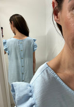 Load image into Gallery viewer, Frill Sleeve Blouse - Pale Blue
