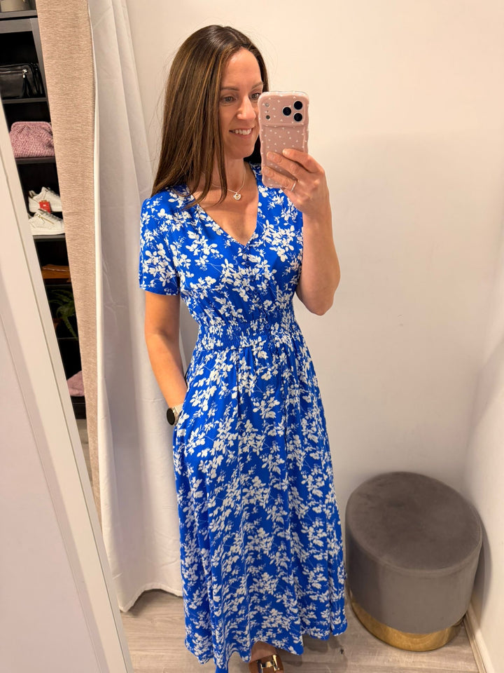 Ciara Maxi Dress - Blue Blossom