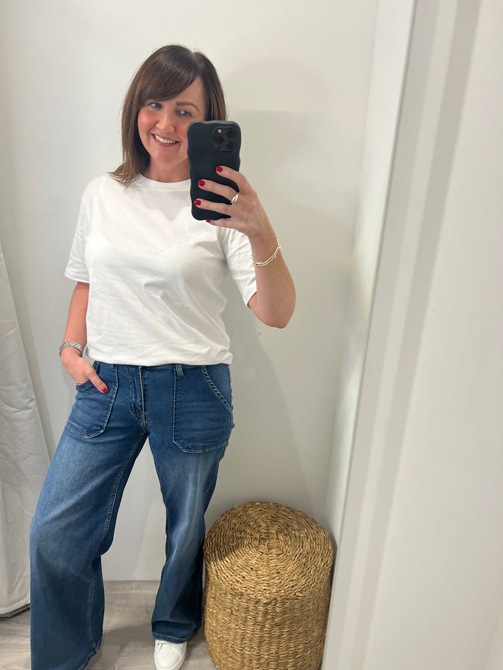 Toxik Jodie Wide Leg Jeans - Denim