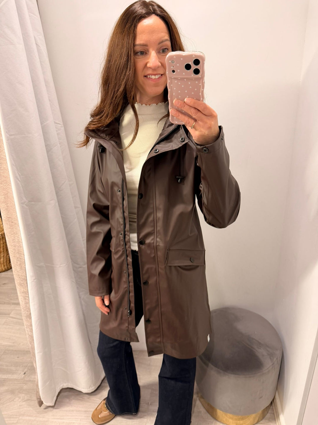 Tazi Rain Jacket - Mole Brown