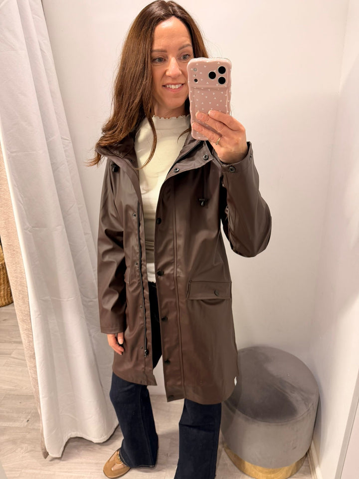 Tazi Rain Jacket - Mole Brown