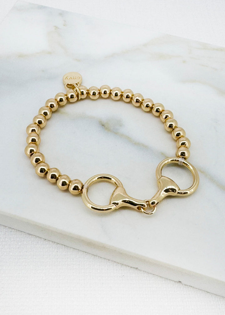 Gold Beaded Bracelet